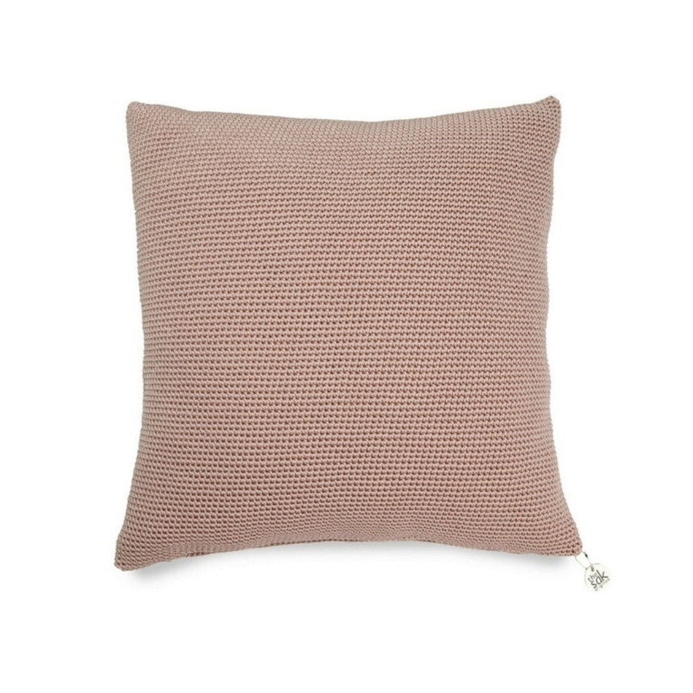 The Sak seashell pink 18 x 18 throw pillow cover case new